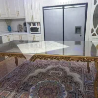 میز وسط غذاخوری ۸نفره درحدنو چوب راش