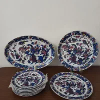 ست نه پارچه بلبلی ژاپنی سالم و تمیز و اکبند