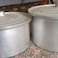 سه عدد قابلمه بزرگ نو نووچهارپایه گاز