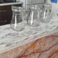 سه عدد تنگ شیشه ای محکم جنس قدیمی