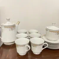 سرویس کامل چای‌خوری چینی برند ژاپنی طاهران‌پور