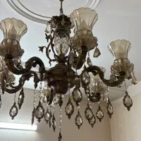 لوستر برنجی ۶ شاخه