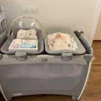 تخت و پارک Joie جویی تاشو