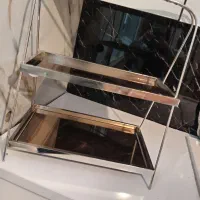 استند فلزی دو طبقه آبکاری فورتیک