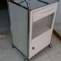 ترولی در حد نو با دو کشو چرخدار سفارشی زیر قیمت