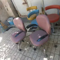 ۶ عدد صندلی جکدار و تابوره برند نیلپر اداری فروشی