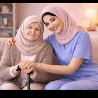 پرستار خانم برای سالمند بلیچری خانم شبانه روزی