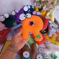 حروف انگلیسی و اعداد فارسی نمدی