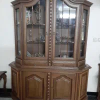 بوفه ویترین قهوه ای سالم