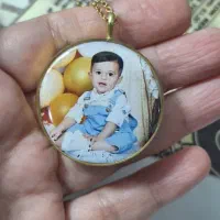 گردنبند عکس رزینی