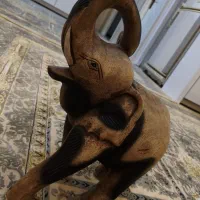 فیل چوبی|مجسمه، تندیس، ماکت|مشهد, خواجه ربیع|دیوار