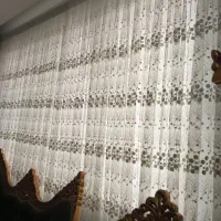 پرده پذیرایی به همراه والان مخمل