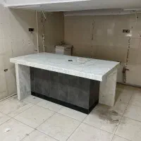 میز با صفحه ی رویی سنگ مناسب مغازه اداره خانه