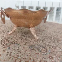 ظرف مسی سه پایه دار گوشواره دار