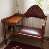 میز چوبی منبت نوستالژی