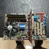 مادربرد برد و CPU و رم ddr2 2گیگ