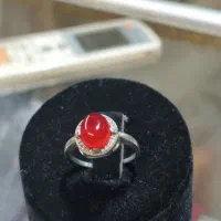 انگشتر زنانه نقره با سنگ اصل
