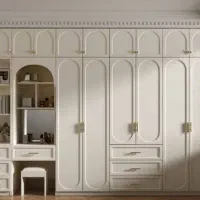 کابینت ام دی اف، انواع کمد دیواری، فلز اماده