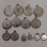 سکه گردنبند نقره قدیمی  قاجاری