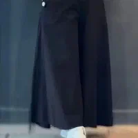 دامن شلواری کتان. شومیز. مانتو. کت مشکی