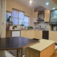 کابینت ام دی اف با هود و سینک و شیرآلات