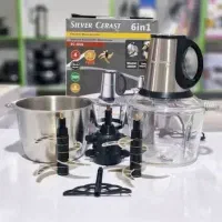 خردکن سیلور کرست دو کاسه 4 لیتر 6 تیغه 3000 وات