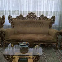 مبل ۷ نفره استیل با ویترین(بوفه)