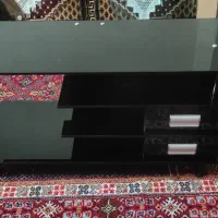 میز تلویزیون شیشهای مشکی