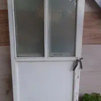 درب آهنی سنگین با شیشه