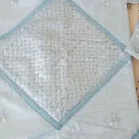 روتختی دونفره آبی ساتن
