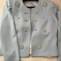 کت و شلوار جواهر دوزی مجلسی سایز ۴۲