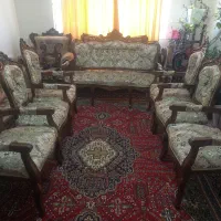 مبل ۹نفره/میز تلویزیون/جلو مبلی/ویترین یا بوفه