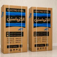 یخچال الکترو استیل دو قلو تیتانیوم (سیلور) آکبند