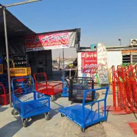 چهار چرخ چرخ کوچک گاری دستی حمل بار (چرخ کوچیک)