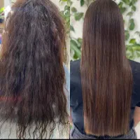 کراتین مو صافی احیا موهای وز و آسیب دیده