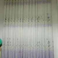فروش پرده اتاق رنگ سفید یاسی