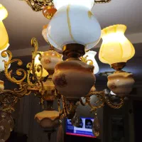 لوستر برنزی آنتیک قدیمی