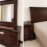 سرویس خواب دو نفره چوبی