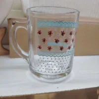 لیوان طرح دار زیبا