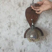 لوستر چوبی دیواری شب خواب