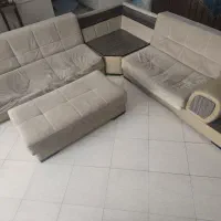 یک دست مبل L تختخواب‌شو