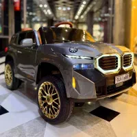 ماشین شارژی BMW چهار موتورفول اسفنج نقره ای متالیک