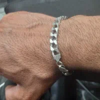 دستبندنقره زنجیرنقره ایتالیا اصل