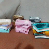 پنج گلدون کتابی یا جا مدادی