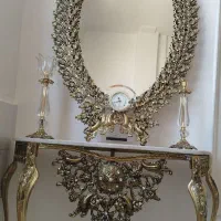 آینه شمعدونی برنز