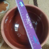 کاسه سفالی لعابی شده