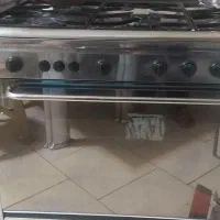 گاز استیل ۵ شعله  فر دار  سینجر جی ۲