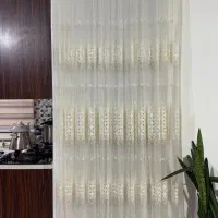 پرده ی توری شاین دار با زیری