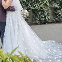 لباس عروس ساده و شیک سایز ۴۴