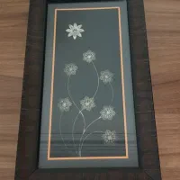 تابلو ملیله‌کاری نقره طرح ۸ گل